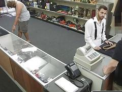 He's down to his last dollar so anal sex is the only way to get more