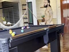 i was toying pool and showcased that my dinky is larger than the pool cue