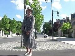 transgender travesti sounding lingerie road outdoor  39