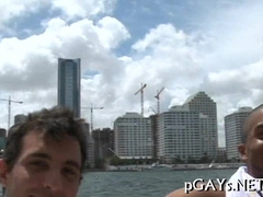 Watch Homo Studs go wild with his tongue in Fap Off & Inhale video