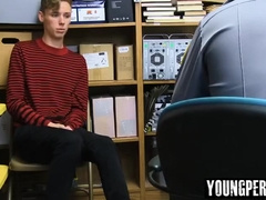 Security Officer Arrested A Young Thief In The Store