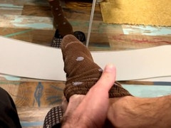 Dirty socks, bedroom, gay body hair