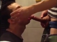 University Bathroom Face Fucking and Cum Swallowing 3