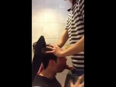 University Bathroom Face Fucking and Cum Swallowing 23