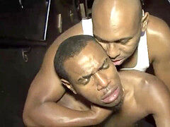 black boys smashing on staircase