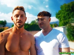 Johnny and Michael invited to film a porno movie