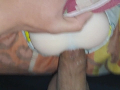 I found a orgy chick's lil white arse inbetween my sheets and I just put it in her tiny booty