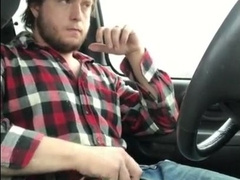 Jerking cock while driving in my car 4