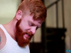 Watch Homo Three-way with facial cumshots for muscular guys