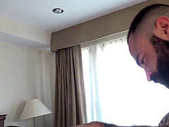 two wolves having joy