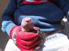 Jerked off, huge ball, open my ass