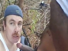 Mature man swallows BBC cum in gay blowjob scene