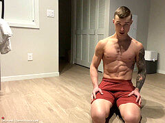 Workout, imperious, gay masturbation