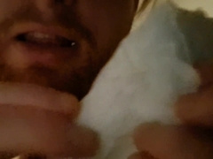 Worshiping The Jism Rag I Used To Ejeculate Into After My Last Masturbate.