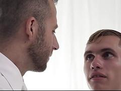Step father loves sucking gay sons cock