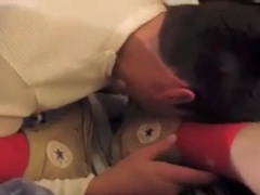 Dominating Mormon Boy with my feet and cock - 2 loads 7
