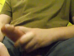 Jerking off with warm oil and a huge orgasm74