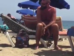 Str8 spy daddy bear at the beach 7