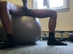 Displaying Soles n Masturbating after Exercise