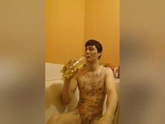 Piss And Spit Humiliation Fag Covers Himself In His Own Mess Sissyfaggotbilly