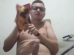 Gifted gay loves to jerk off and cum