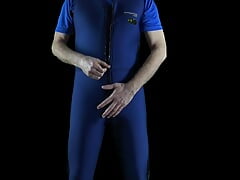 Wanking It In A Diving Suit #1 Male Solo Masturbation