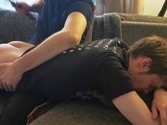 Amateur boy Oznob Oznofla gets his first spanking in this alternate camera teaser
