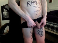 Submissive Twink Boi Used as a Whore: Amateur BDSM