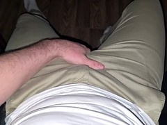 German voice guides you through a steamy solo session while rockin' those beige jeans