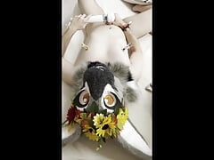 Furry Fursuit Cum on Face  Cum on Own Fursuit Head