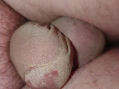 Pantyhoseslave Thomas Katz wank lil beef whistle and spunk in stocking