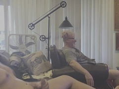 Tugging in front of stepparent