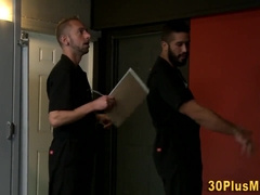 Interracial gay anal fuck gets hot and sweaty