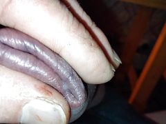 Swollen cock + cum