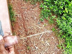 Cute little penis having fun outside. Virgin cock. Sexy cock