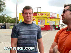 GAYWIRE - Hayden Richards and Austin Parker Bump Uglies In Public
