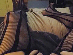 Homo, silk-panties, masturbation