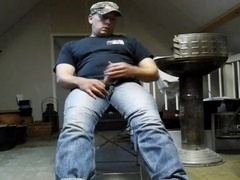 Hefty-Man-meat Farmer Father Milks Off