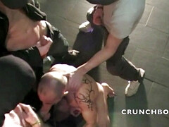 Hard gang bang surprise by gangsters dominant