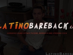 Handsome Latino amateur Drake anal plays and tugs his throbbing cock