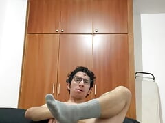 Hot young latino amateur masturbating