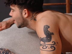 Latino Roomy Joseph Castlian Lends His Jizz-shotgun To Frustrated Jock Nico Coopa