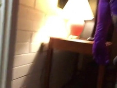 Latino Barebacks Crossdresser in Motel - Part 1