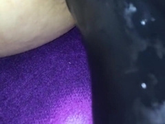 A hefty fake penis for a young youngster to the total depth!
