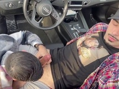 Publicly worshipped with a deep throat session by Nick Charms