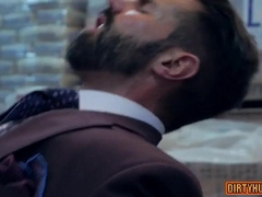 Watch this muscular dude shoot his load in a hot and steamy anal hook-up