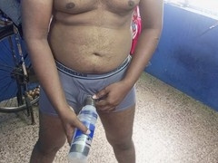 Desi wife from India gives a solo sensual massage to a guy