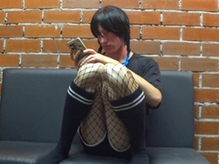 Lil' twunk femboy pulverized by his beau and drank all the jizz (sensitized sissy dude)