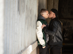 Stunning anal in public with amateur Theo Brady and Miguel Exotic