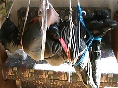 Hogtied soldier gets a flying - 2